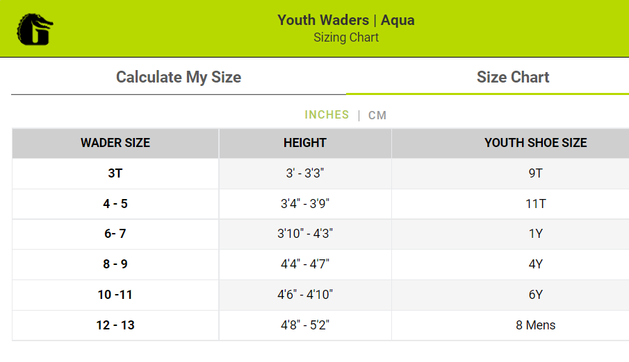 Gator Waders Youth Neoprene Chest Waders