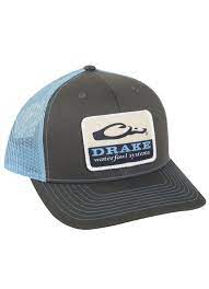 Waterfowl Systems Mesh Back Cap in Charcoal/Sky Blue by Drake
